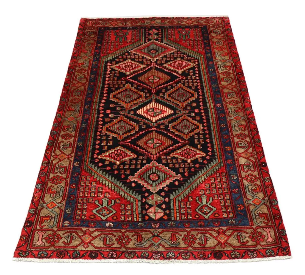 Persisk teppe - Nomadisk - 217 x 138 cm - svart