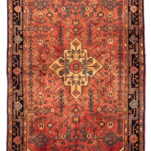 Persisk teppe - Nomadisk - 242 x 147 cm - lys rød