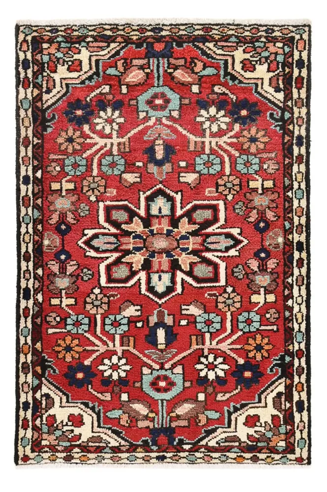Persisk teppe - Nomadisk - 92 x 60 cm - rød