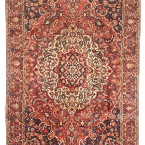 Persisk teppe - Nomadisk - 313 x 204 cm - lys rød