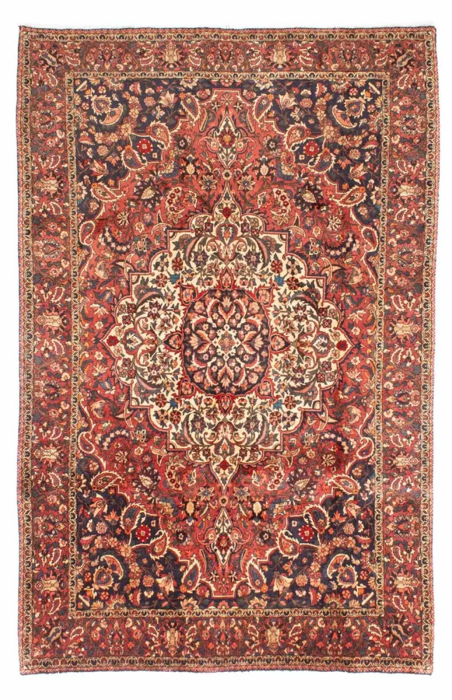 Persisk teppe - Nomadisk - 313 x 204 cm - lys rød