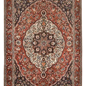 Persisk teppe - Nomadisk - 313 x 215 cm - bordeaux rød