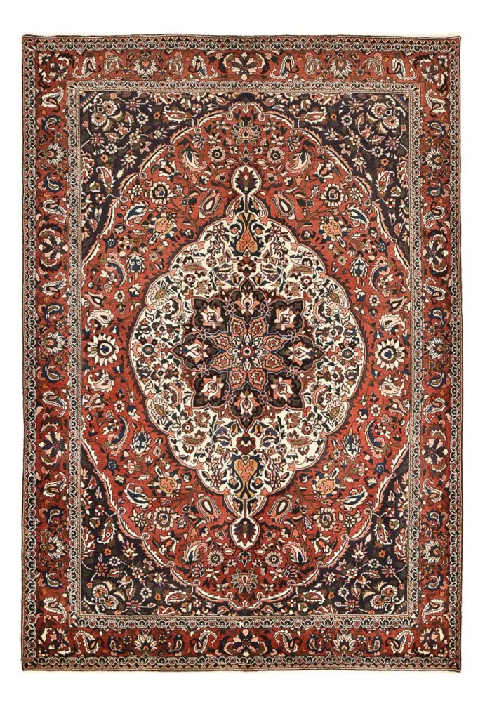 Persisk teppe - Nomadisk - 313 x 215 cm - bordeaux rød