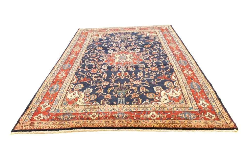 Persisk teppe - Nomadisk - 317 x 203 cm - blå