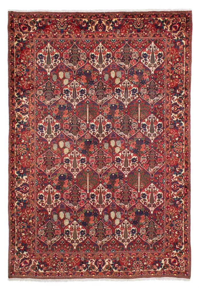 Persisk teppe - Nomadisk - 323 x 210 cm - mørk rød