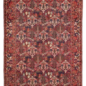 Persisk teppe - Nomadisk - 323 x 210 cm - mørk rød
