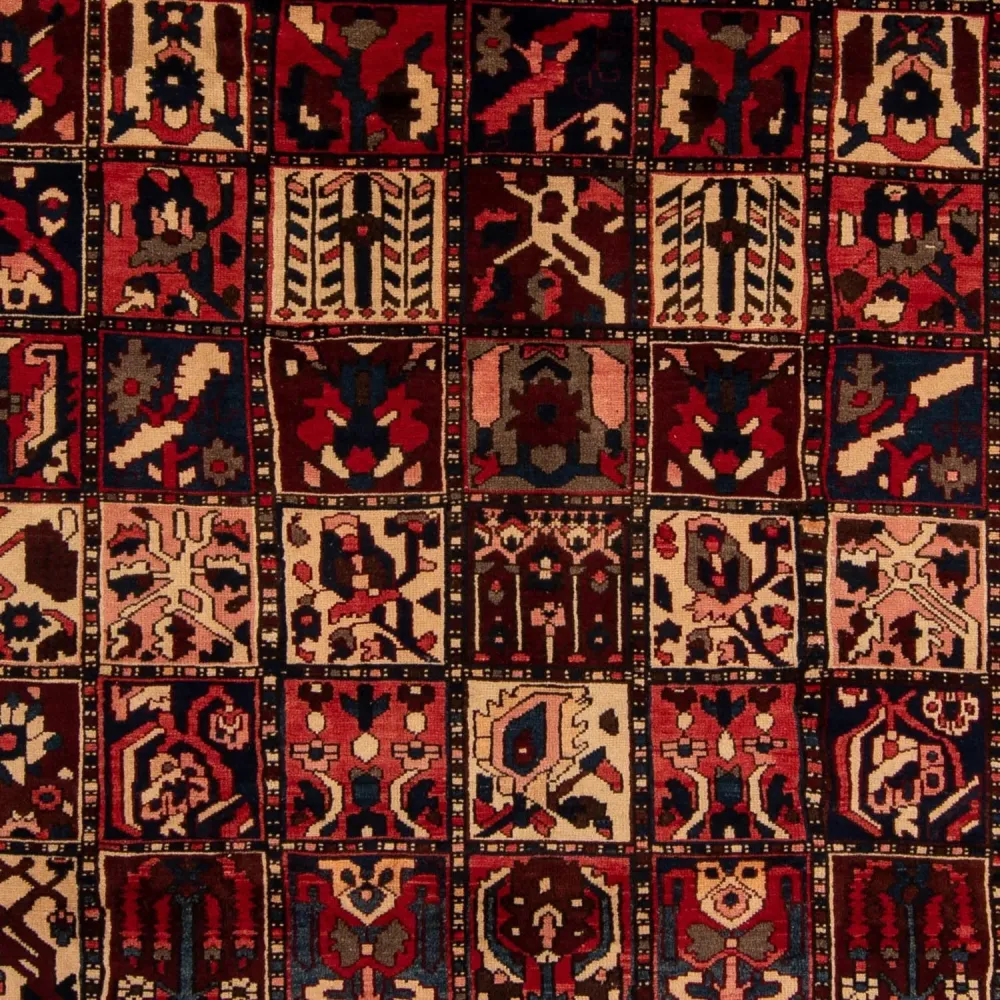 Persisk teppe - Nomadisk - 337 x 258 cm - mørk rød