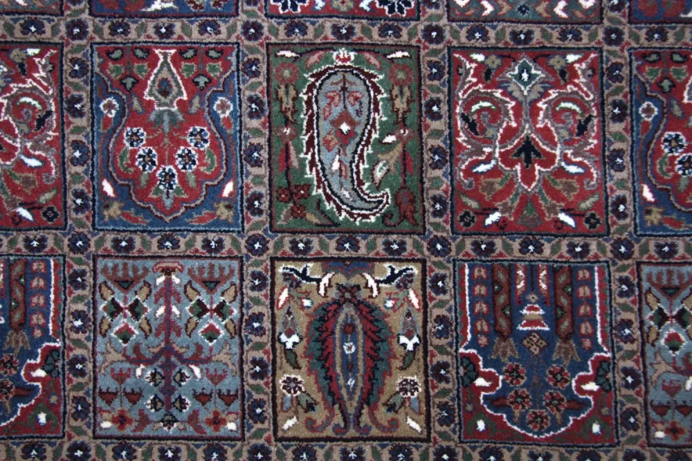 Persisk teppe - Nomadisk - 351 x 256 cm - blå