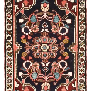 Persisk teppe - Nomadisk - 87 x 60 cm - flerfarget