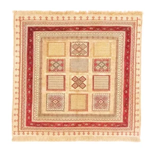 Persisk teppe - Nomadisk square - 102 x 96 cm - rød