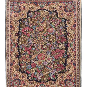 Persisk teppe - Royal - 71 x 53 cm - mørkeblå