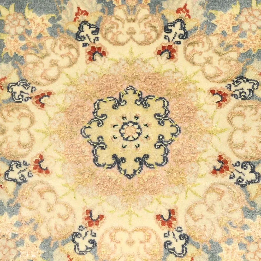 Persisk teppe - Tabriz - 119 x 81 cm - lyseblå