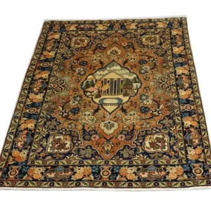 Persisk teppe - Tabriz - 186 x 133 cm - blå