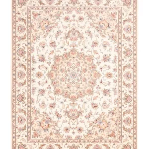 Persisk teppe - Tabriz - 198 x 149 cm - krem