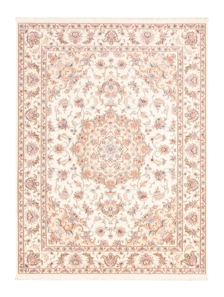 Persisk teppe - Tabriz - 198 x 149 cm - krem