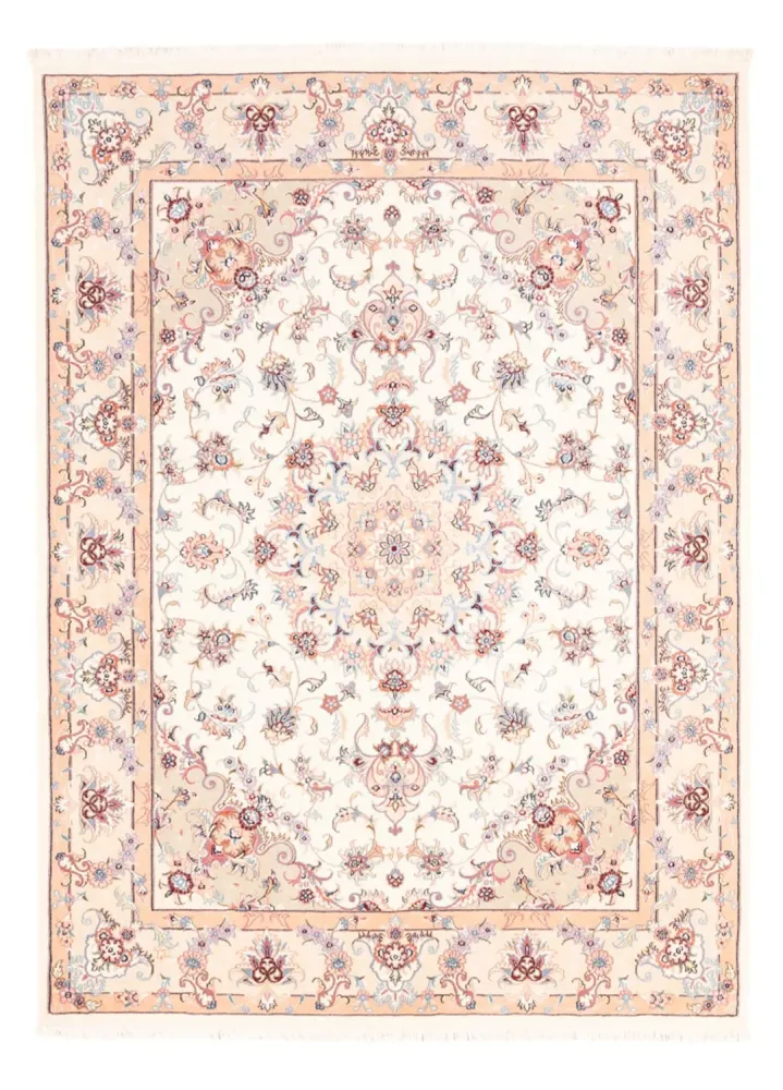 Persisk teppe - Tabriz - 202 x 150 cm - krem