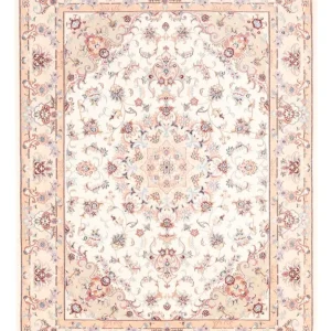 Persisk teppe - Tabriz - 202 x 150 cm - krem