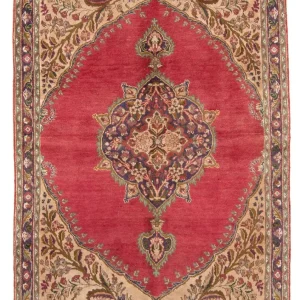 Persisk teppe - Tabriz - 203 x 145 cm - rød