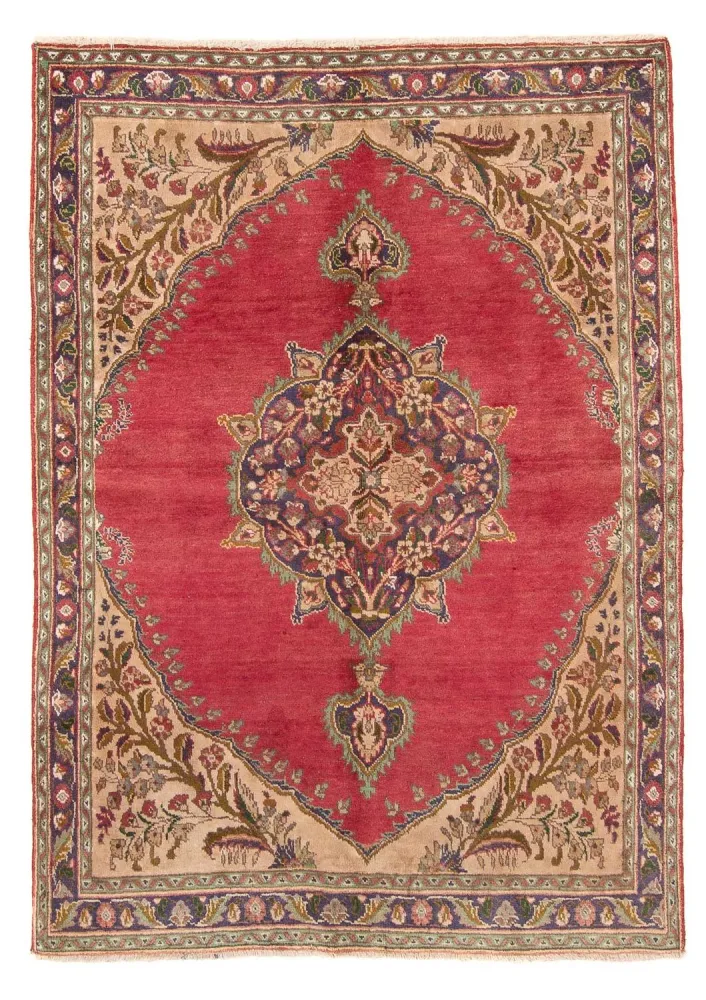 Persisk teppe - Tabriz - 203 x 145 cm - rød