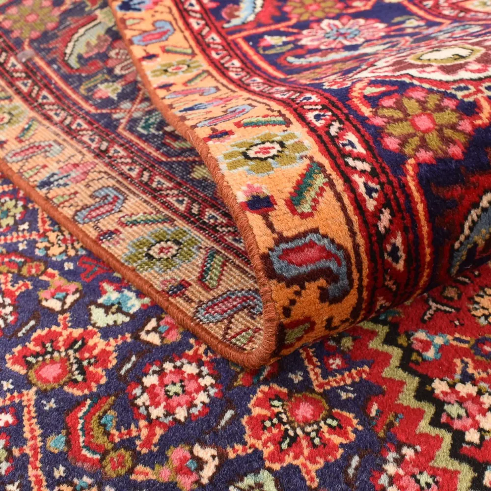 Persisk teppe - Tabriz - 286 x 197 cm - bordeaux rød