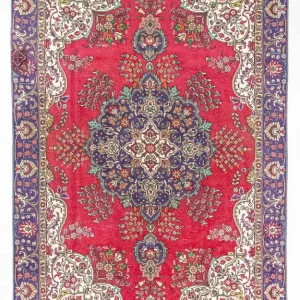 Persisk teppe - Tabriz - 287 x 185 cm - rød
