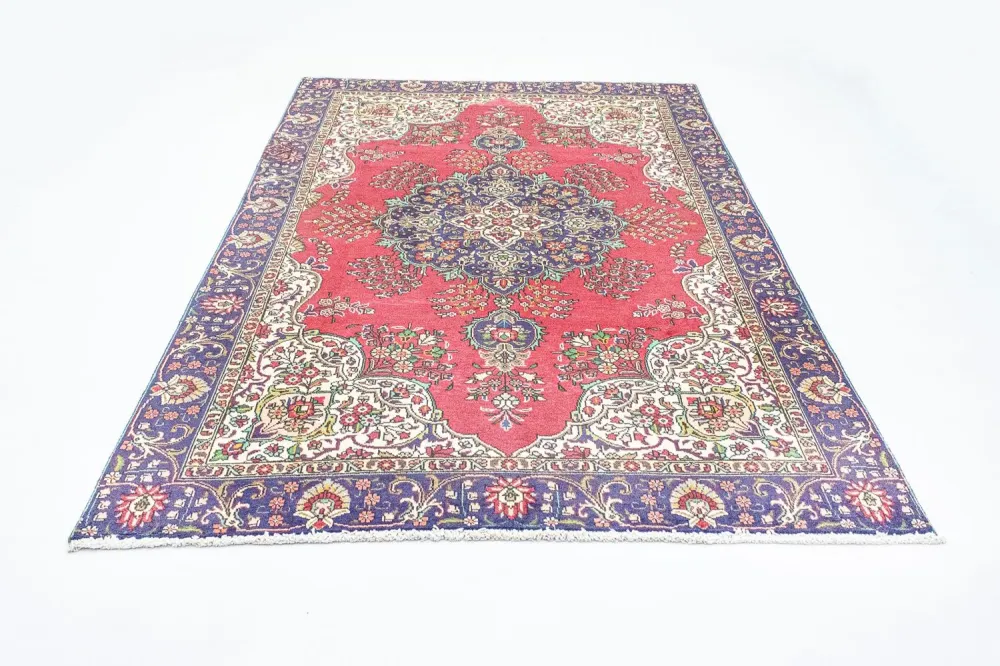 Persisk teppe - Tabriz - 287 x 185 cm - rød