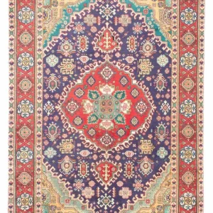 Persisk teppe - Tabriz - 290 x 196 cm - blå