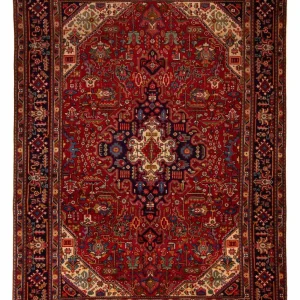 Persisk teppe - Tabriz - 290 x 200 cm - mørk rød