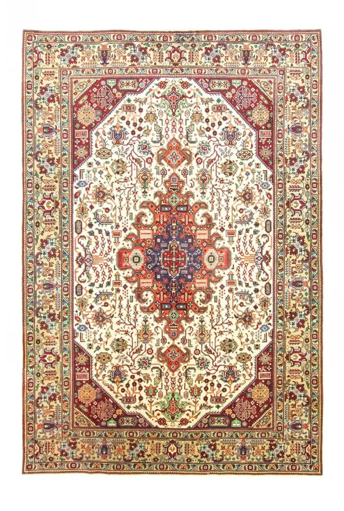 Persisk teppe - Tabriz - 293 x 202 cm - beige