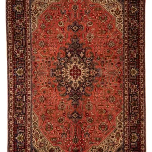 Persisk teppe - Tabriz - 295 x 195 cm - lys rød