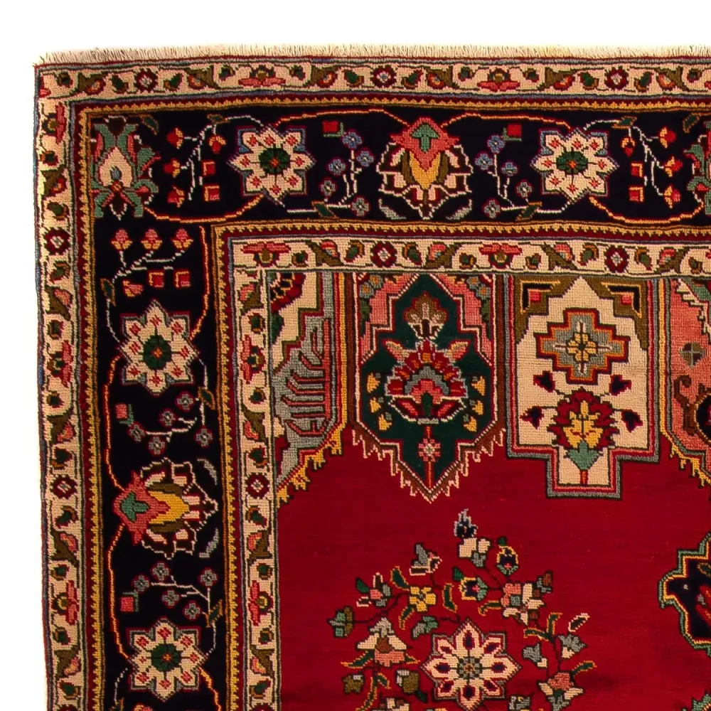 Persisk teppe - Tabriz - 297 x 197 cm - mørk rød