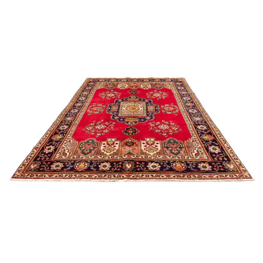 Persisk teppe - Tabriz - 297 x 197 cm - mørk rød