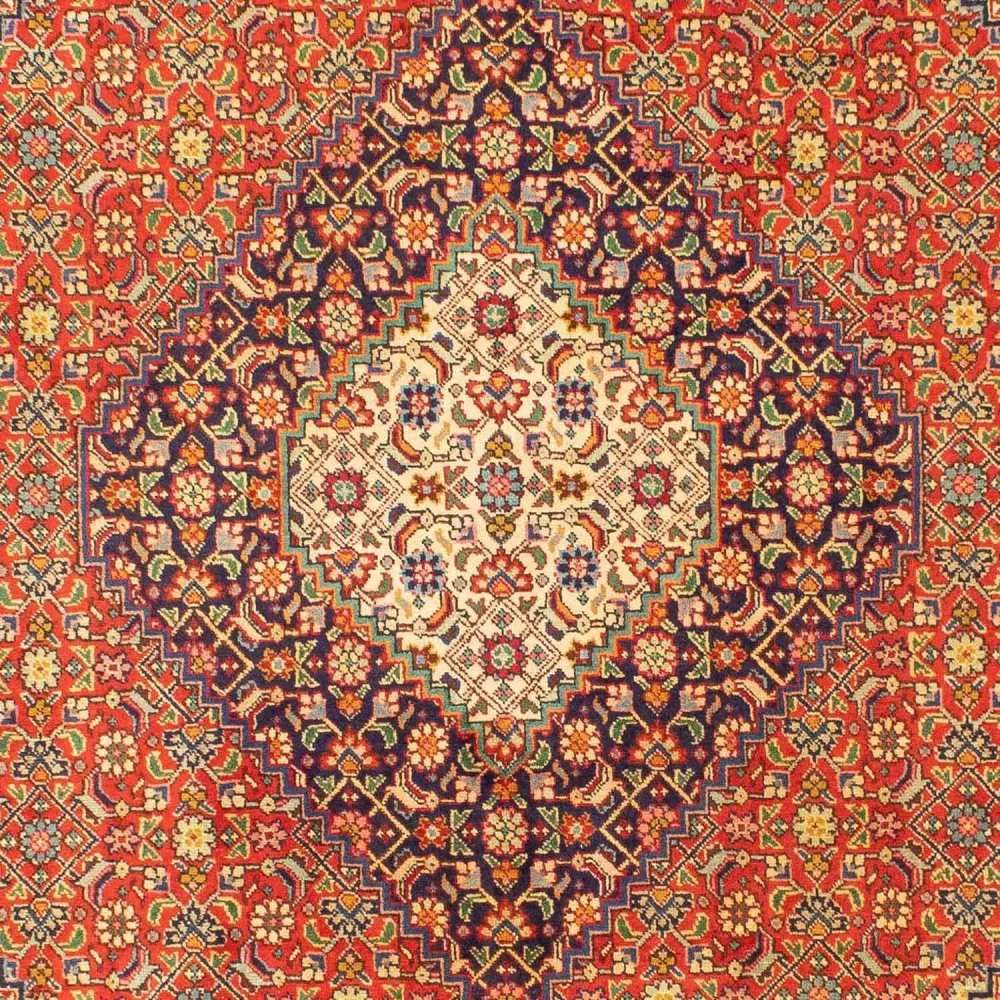Persisk teppe - Tabriz - 297 x 208 cm - rød