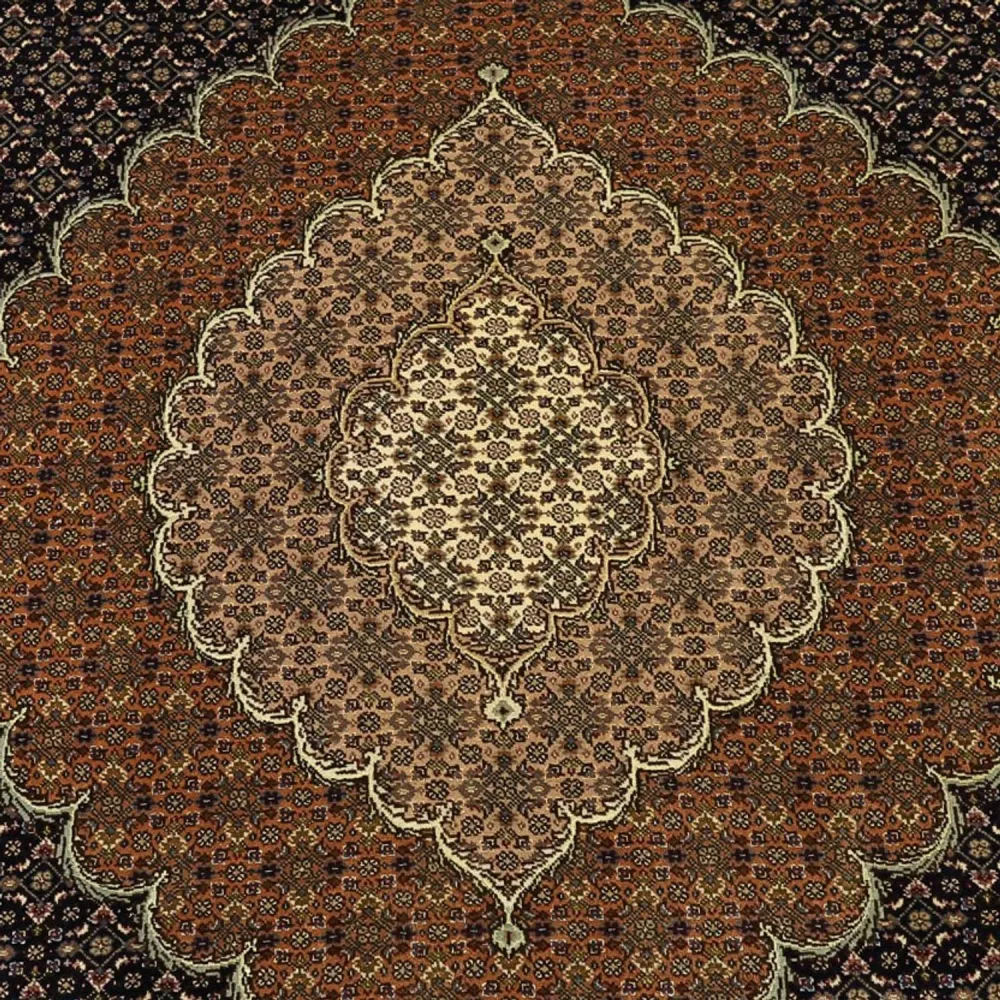 Persisk teppe - Tabriz - 299 x 204 cm - mørk beige