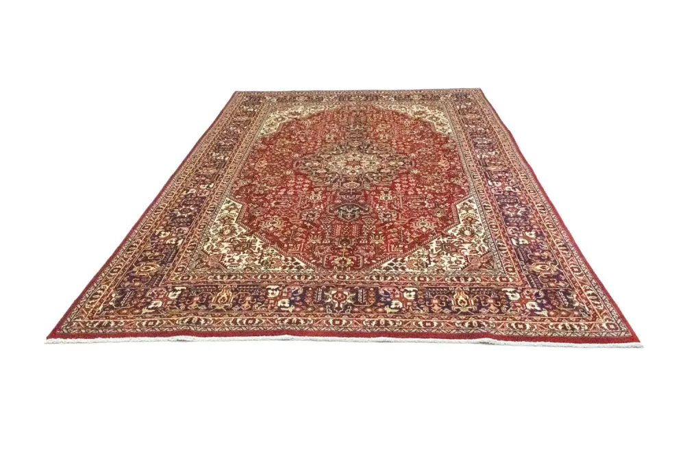 Persisk teppe - Tabriz - 300 x 200 cm - rød