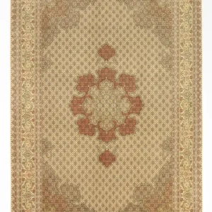 Persisk teppe - Tabriz - 300 x 201 cm - lys beige