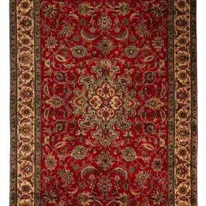 Persisk teppe - Tabriz - 300 x 203 cm - mørk rød