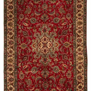 Persisk teppe - Tabriz - 305 x 200 cm - mørk rød