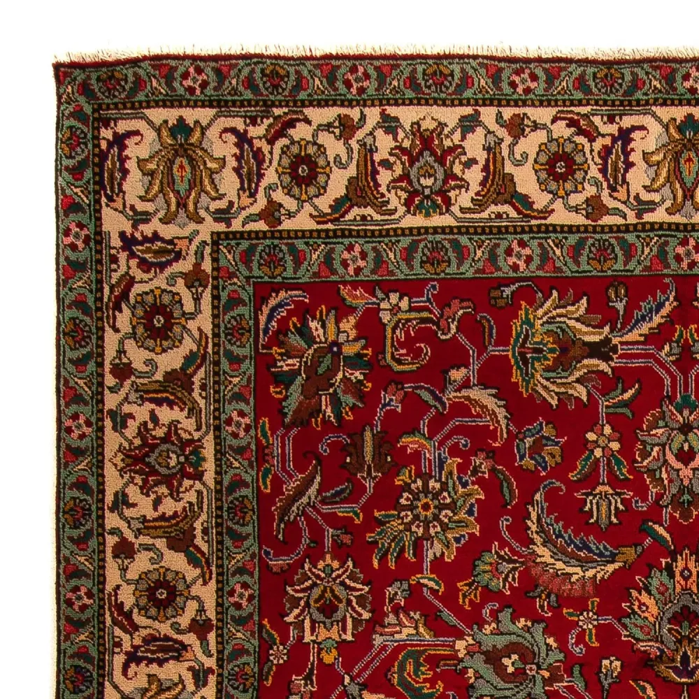 Persisk teppe - Tabriz - 305 x 200 cm - mørk rød