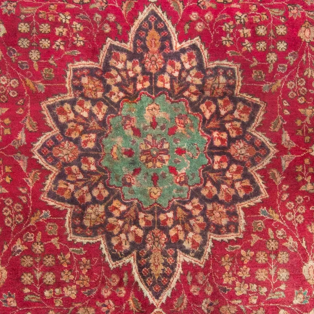 Persisk teppe - Tabriz - 308 x 226 cm - mørk rød
