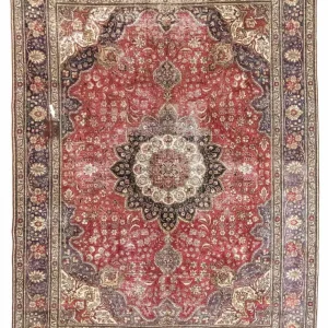 Persisk teppe - Tabriz - 330 x 246 cm - rød