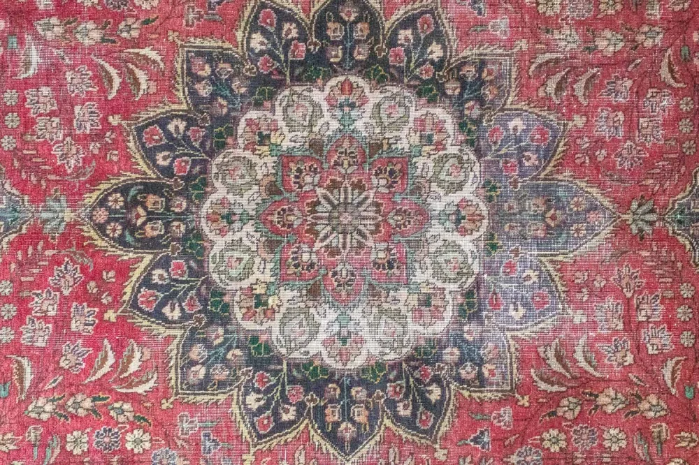 Persisk teppe - Tabriz - 330 x 246 cm - rød