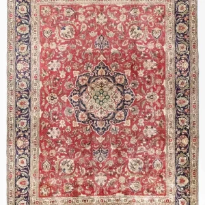 Persisk teppe - Tabriz - 375 x 285 cm - rød