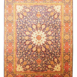 Persisk teppe - Tabriz - 392 x 305 cm - blå