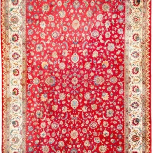 Persisk teppe - Tabriz - 410 x 212 cm - rød