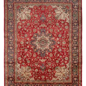 Persisk teppe - Tabriz - 434 x 343 cm - rød