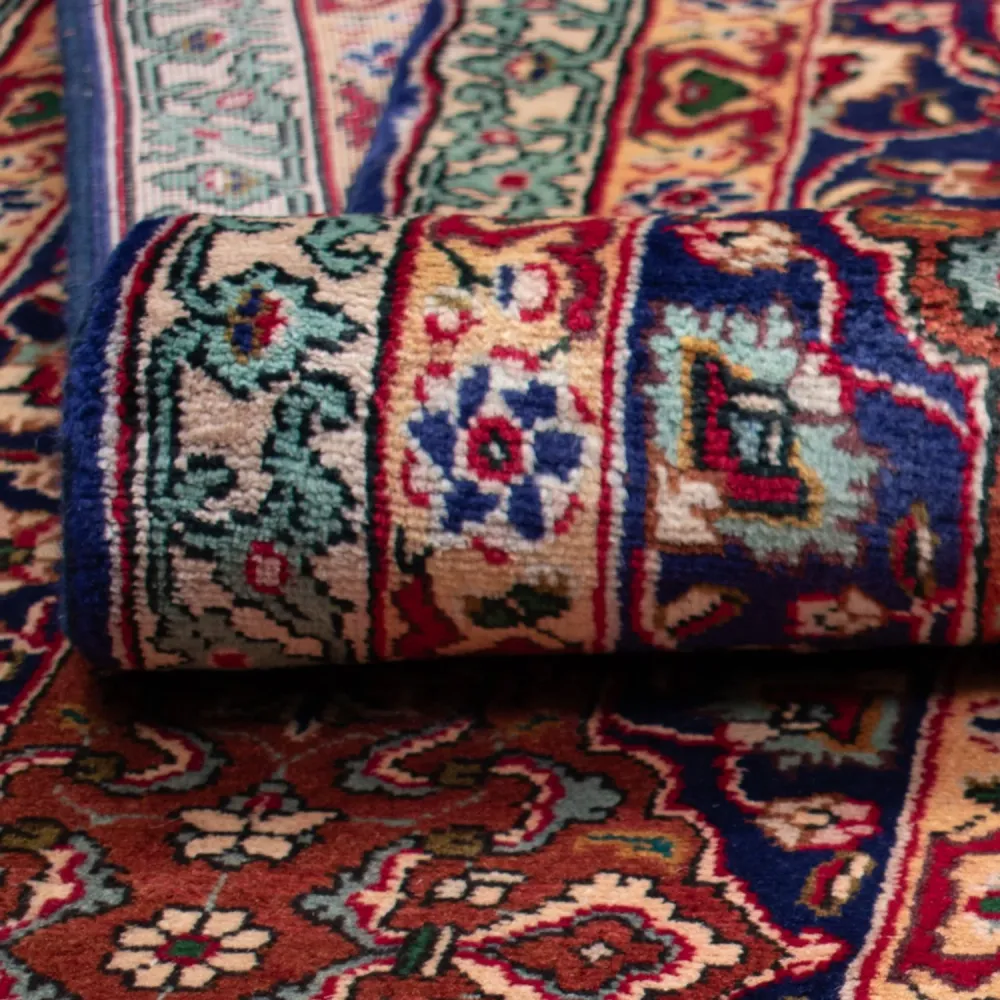 Persisk teppe - Tabriz - 440 x 354 cm - mørkeblå