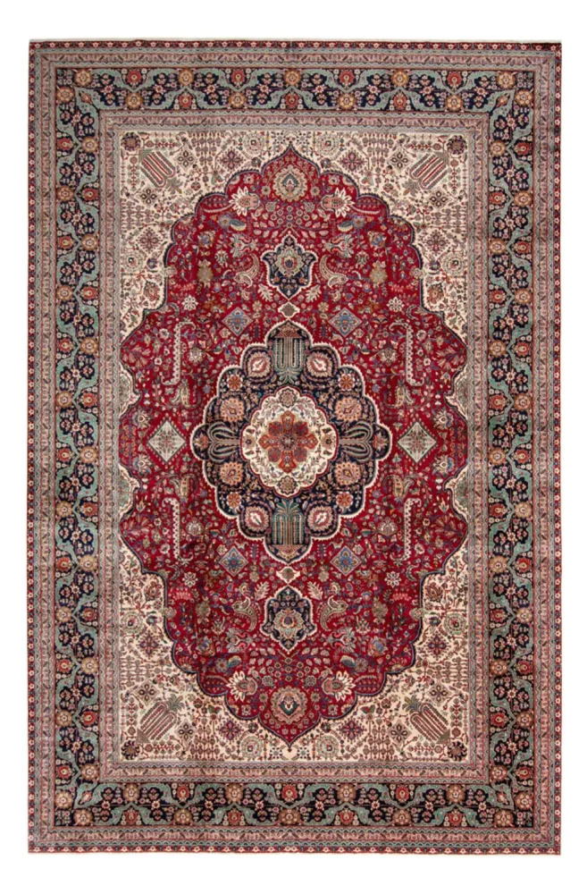 Persisk teppe - Tabriz - 525 x 350 cm - rød