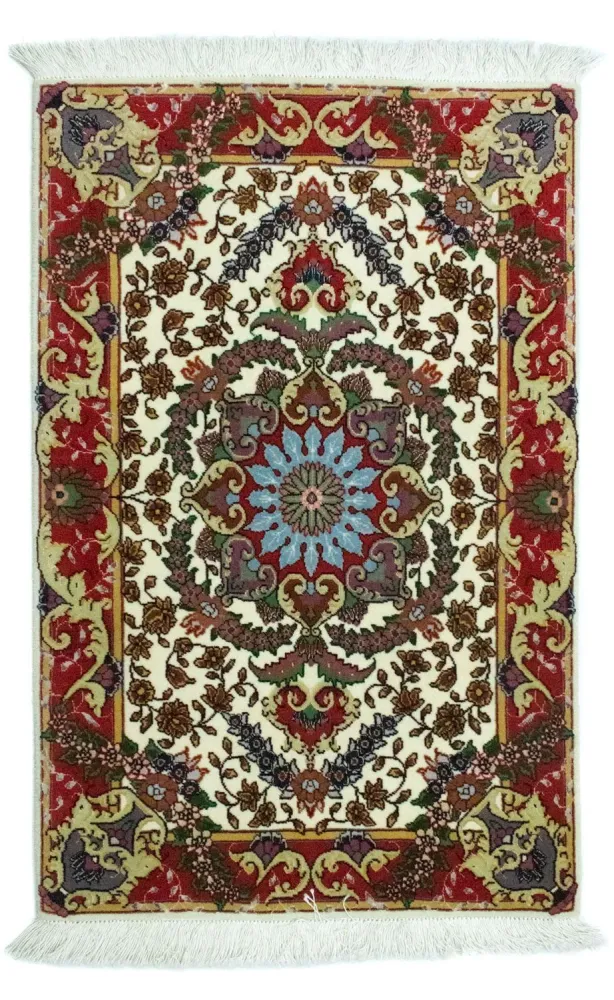 Persisk teppe - Tabriz - 97 x 63 cm - beige