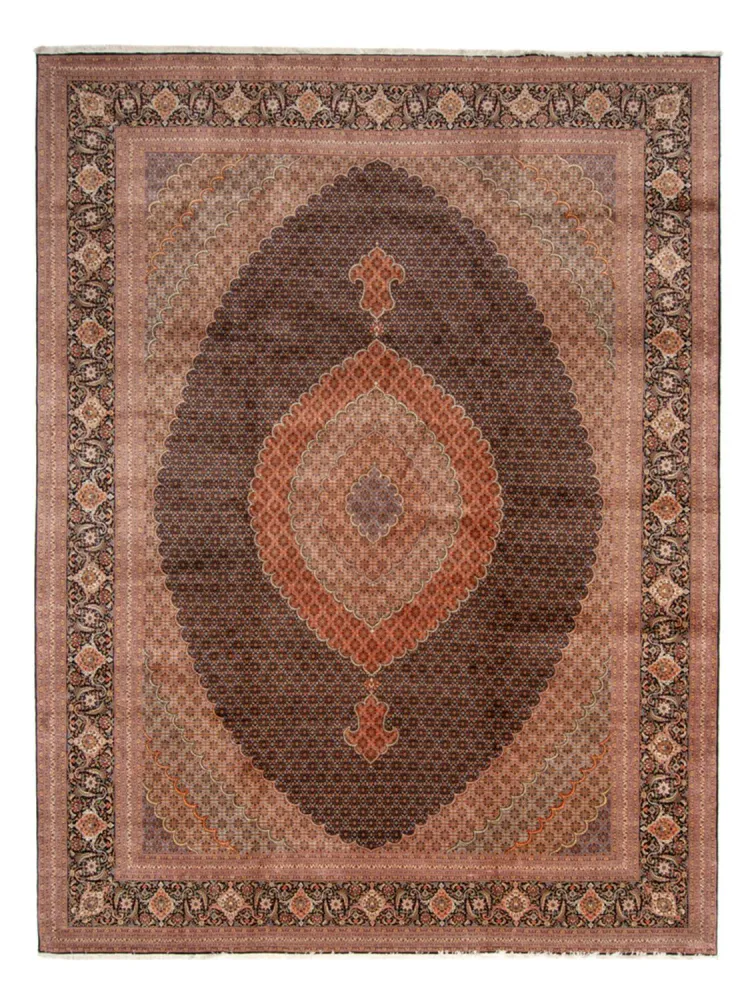 Persisk teppe - Tabriz - Premium - 490 x 360 cm - mørkeblå